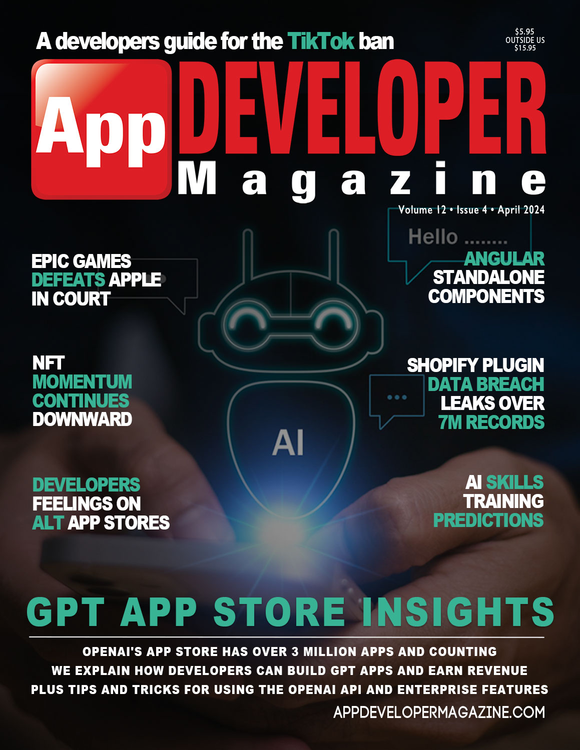App Developer Magazine April 2024 Cover