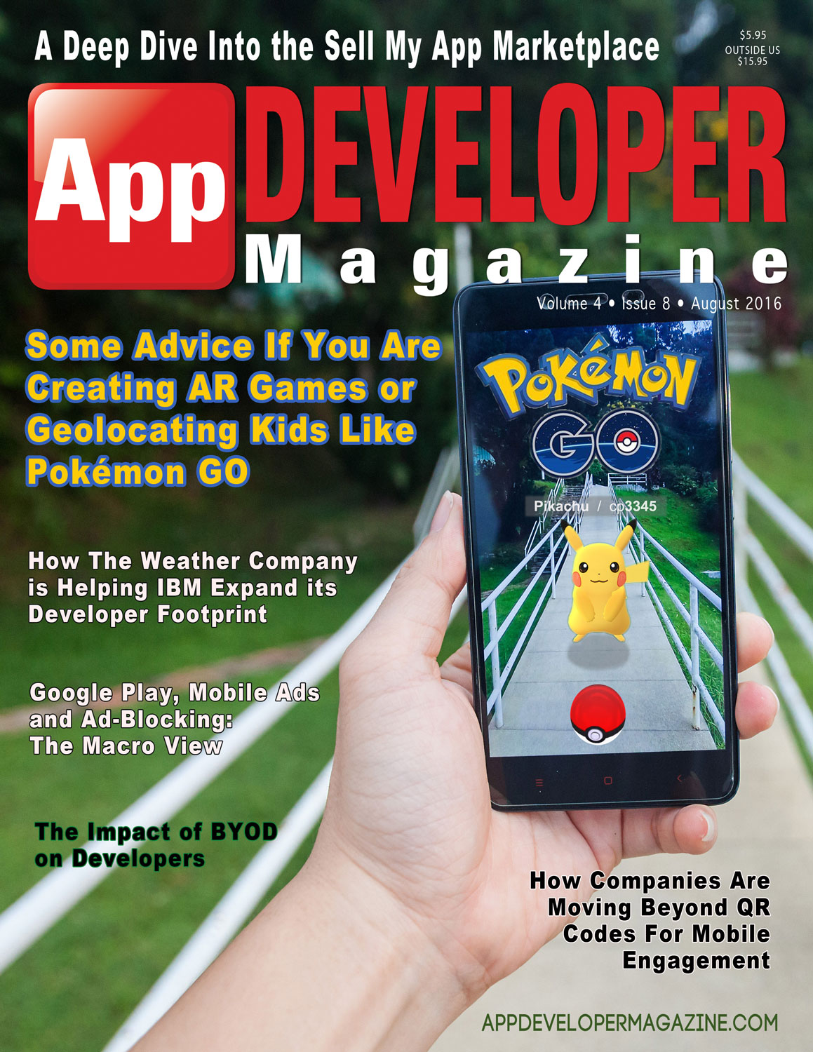 App Developer Magazine August 2016 Cover