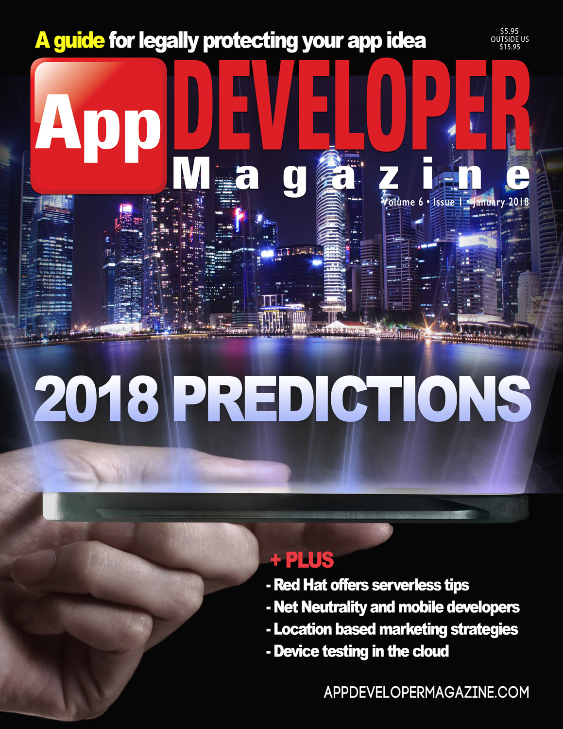 App Developer Magazine January 2018 Cover