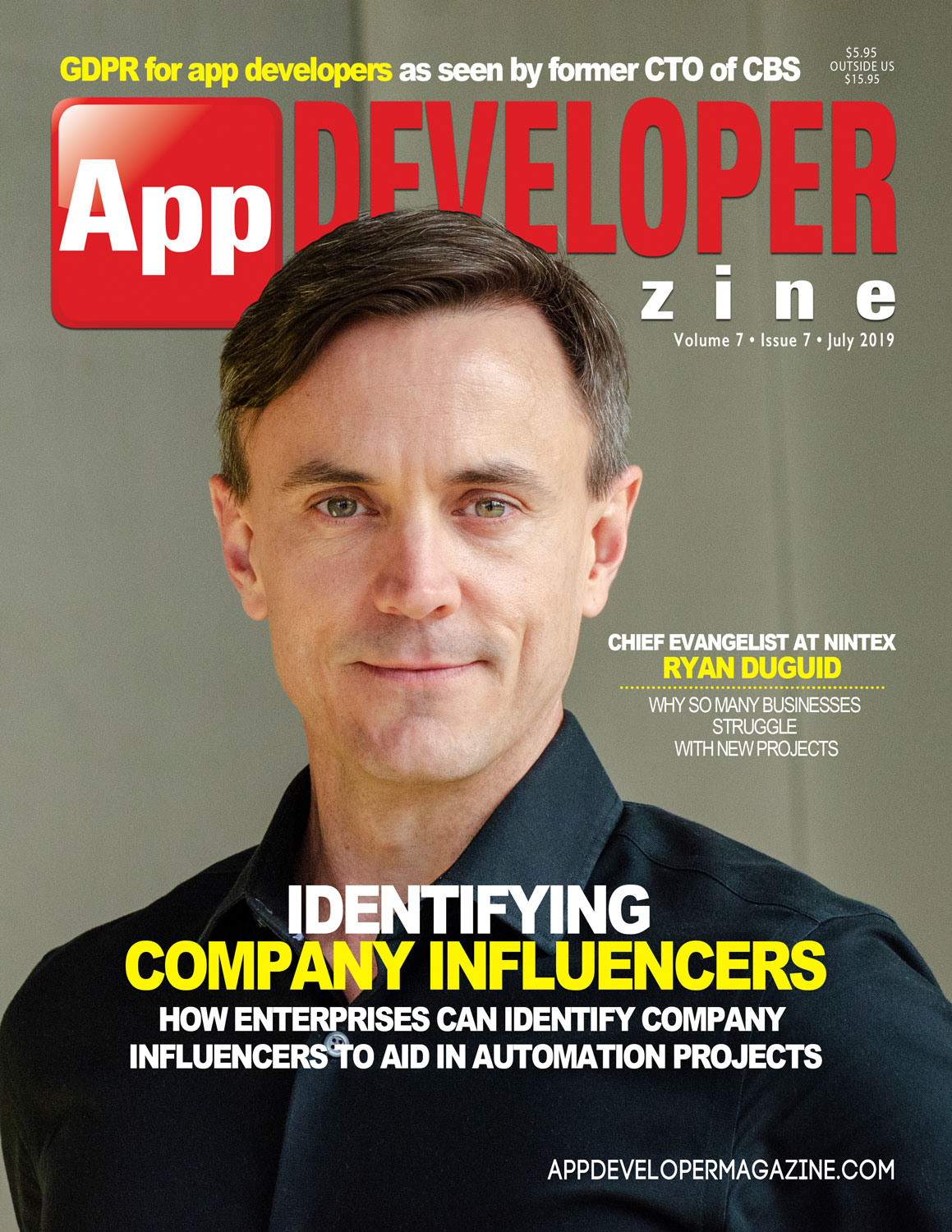 App Developer Magazine July 2019 Cover