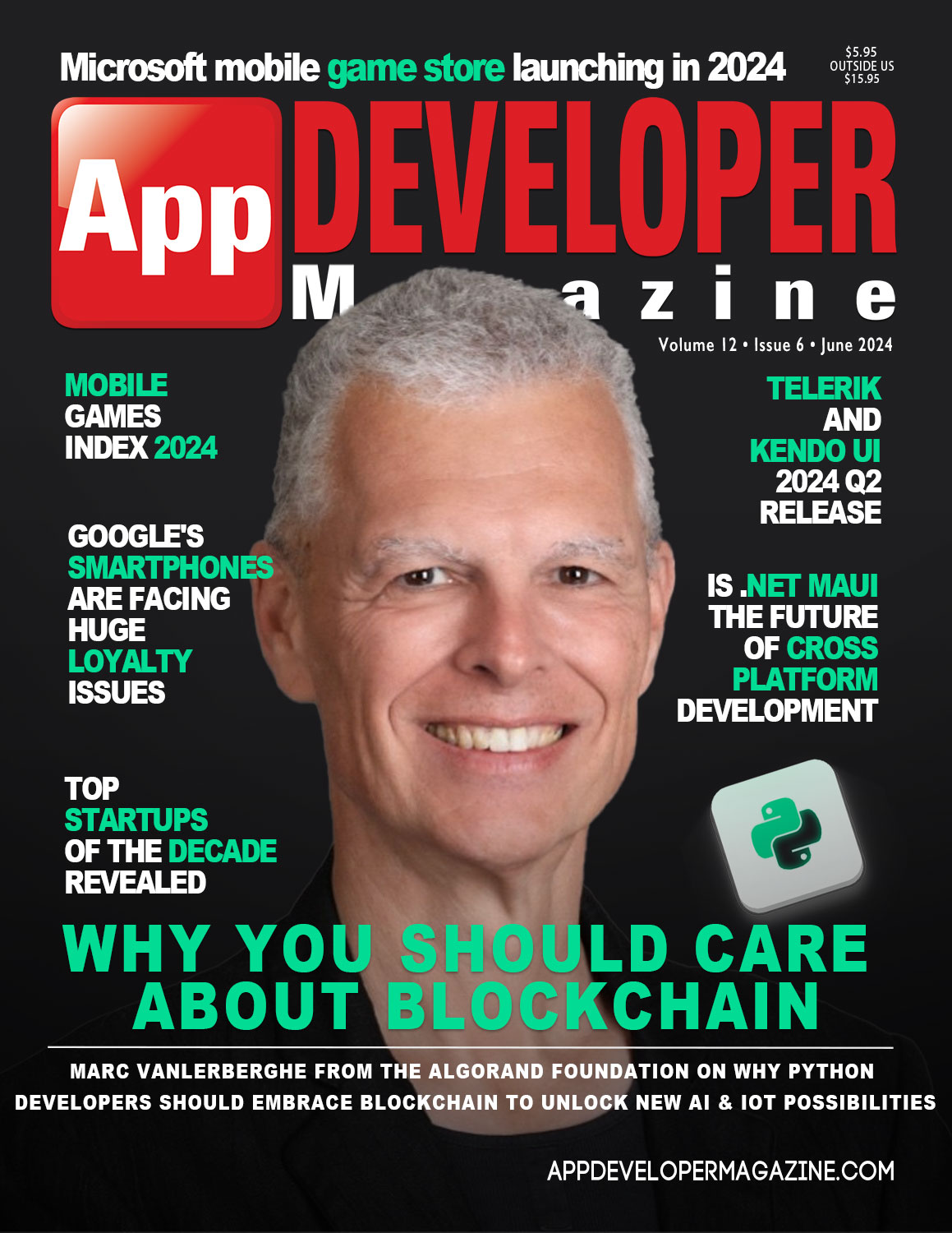 App Developer Magazine June 2024 Cover