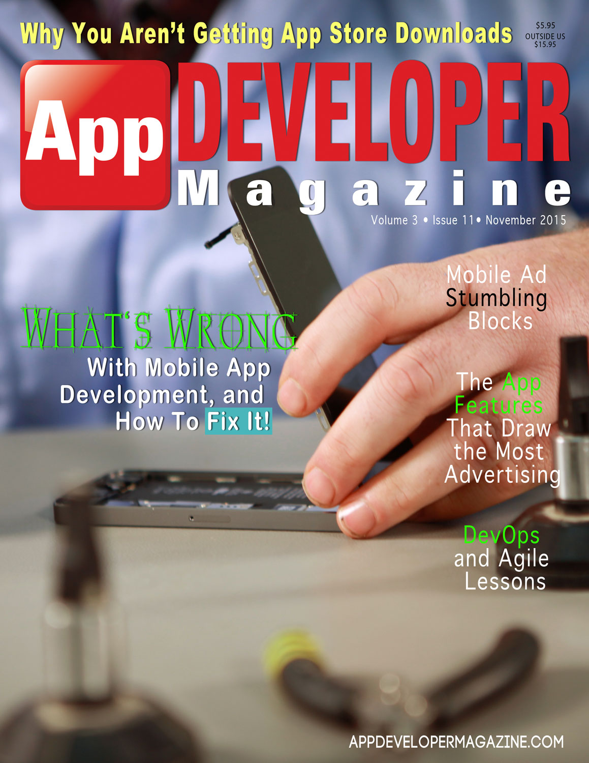 App Developer Magazine November 2015 Cover