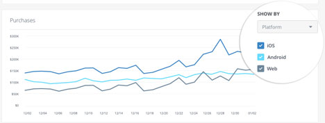 Purchases Facebook Analytics for Apps