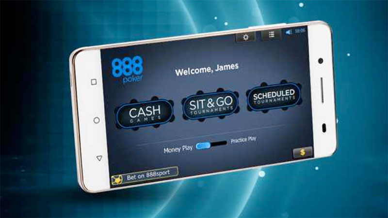 888 Poker App Gameplay