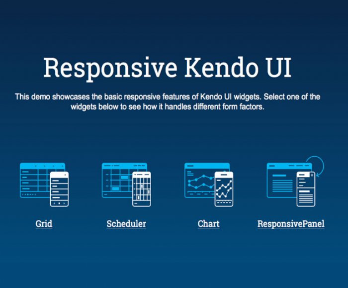 New Responsive Design Elements Offered With Kendo Ui Html5