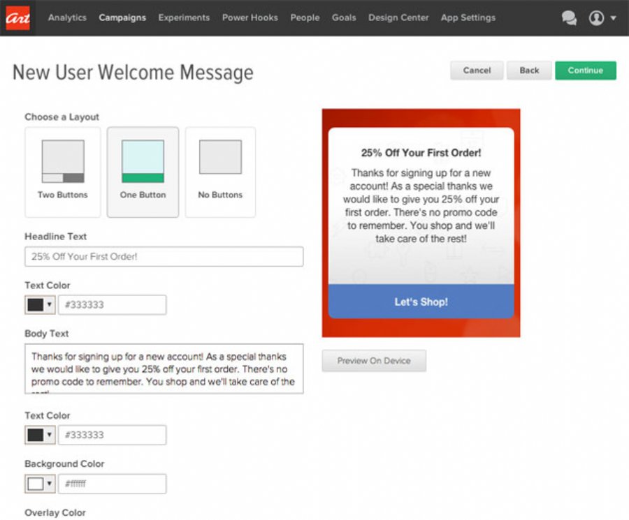 Artisan Brings Mobile Marketing Automation to In App Messages