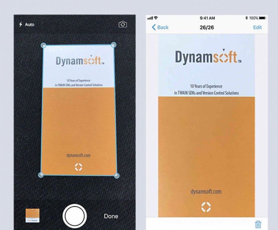 Dynamsoft Camera SDK for iOS debuts for easier document scanning