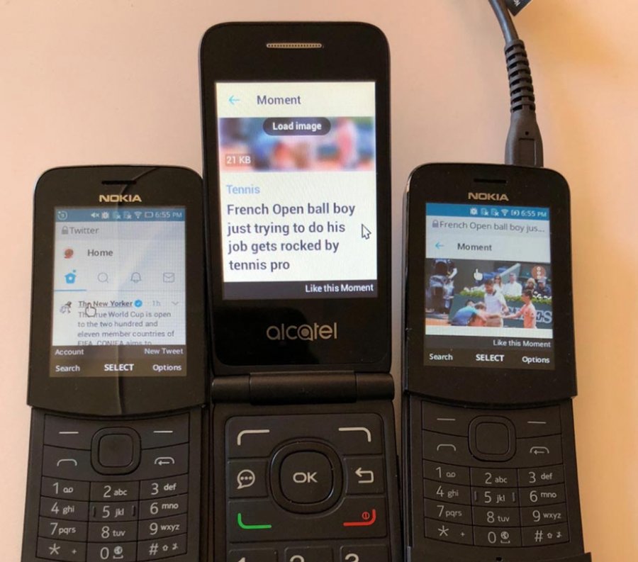 Twitter and KaiOS take on KaiOSpowered smart feature phones
