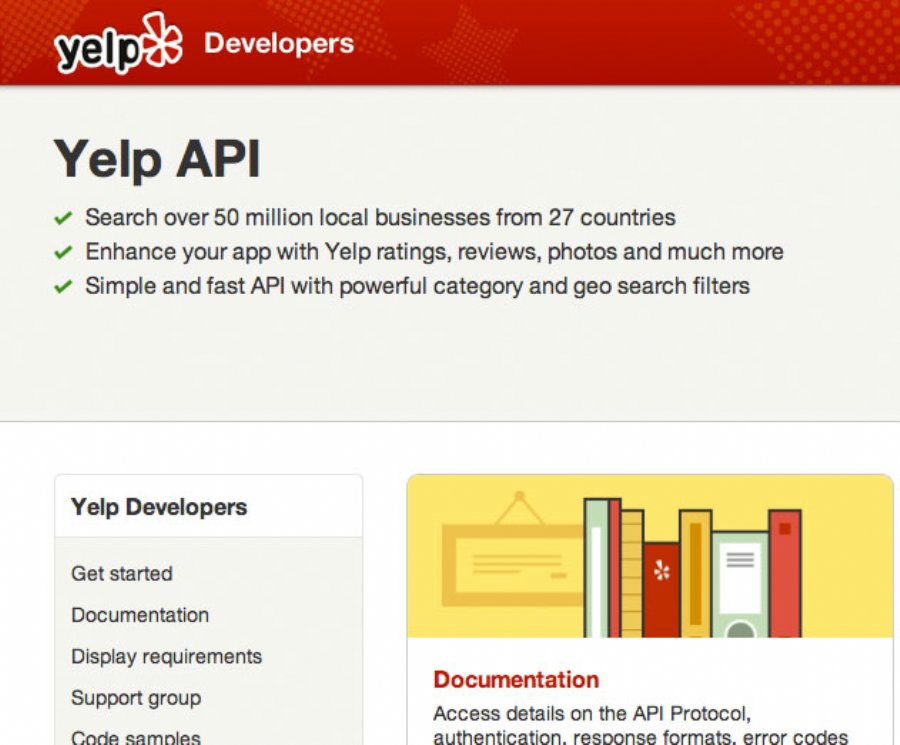 Yelp Updates Developer API Site, Increases Call Limits to 50,000