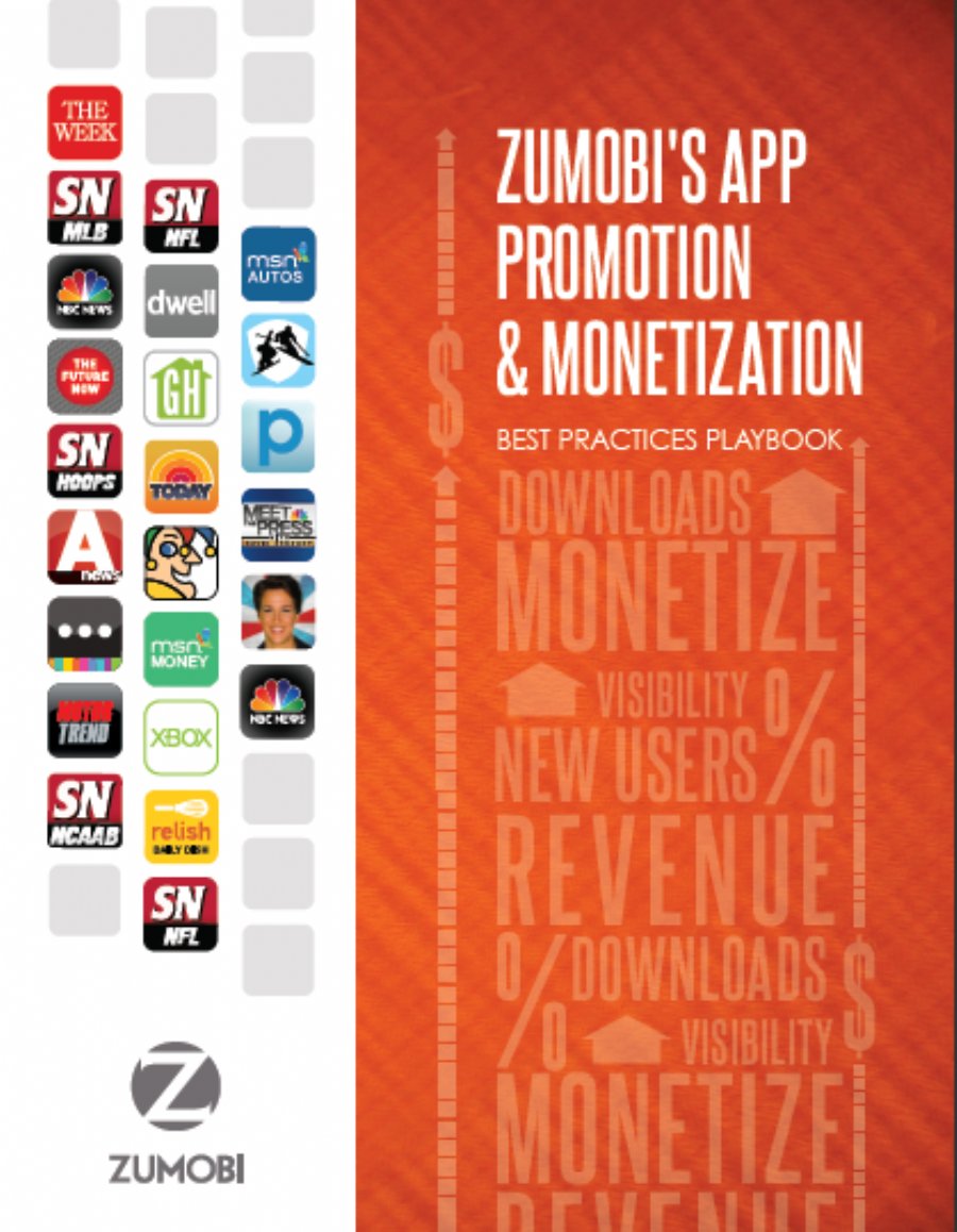 Zumobi Publishes App Developer Promotion & Monetization Best Practices Playbook