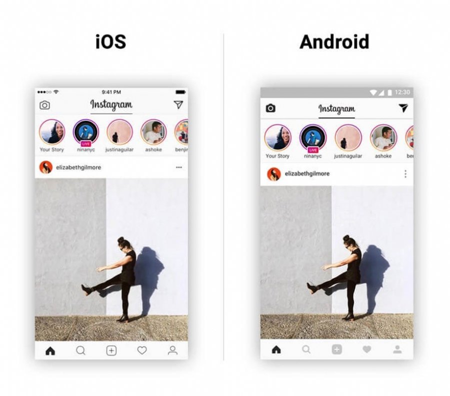 Instagram for iOS and android
